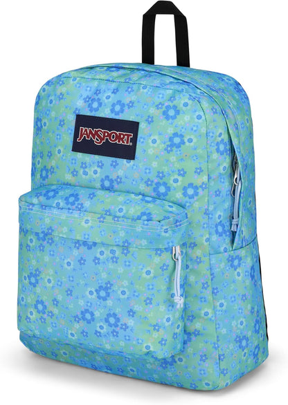 JanSport SuperBreak One Backpacks - Durable, Lightweight Bookbag with 1 Main Compartment, Front Utility Pocket with Built-in Organizer - Premium Backpack, Baby Blossom Blue