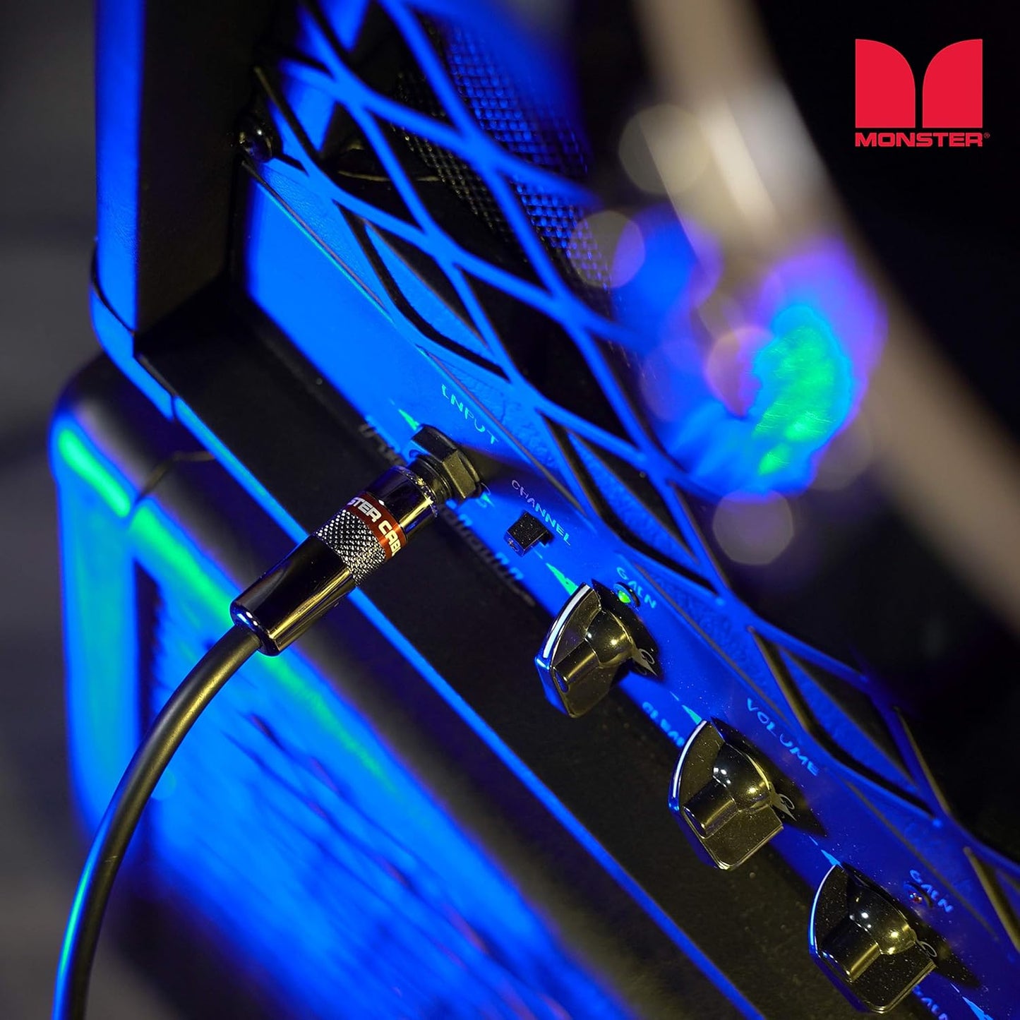 Monster Prolink Classic Speaker Cable - 6FT Straight to Straight Instrument Cable - 1/4-Inch Plugs - Guitar Cord w/Superior Signal Transfer, Noise Reduction, Duraflex Outer Jacket