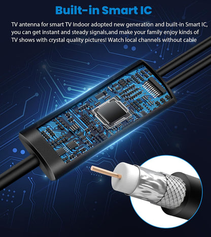2026 TV-antenna vir Smart TV, 5000+ myl reikafstand sterkste digitale HD TV-antenna