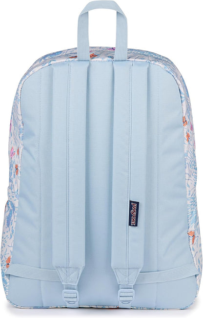 JanSport SuperBreak One Backpack - Durable, Lightweight Bag with 1 Main Compartment, Front Utility Pocket with Built-in Organizer, Premium Backpack, Fluttering Fields