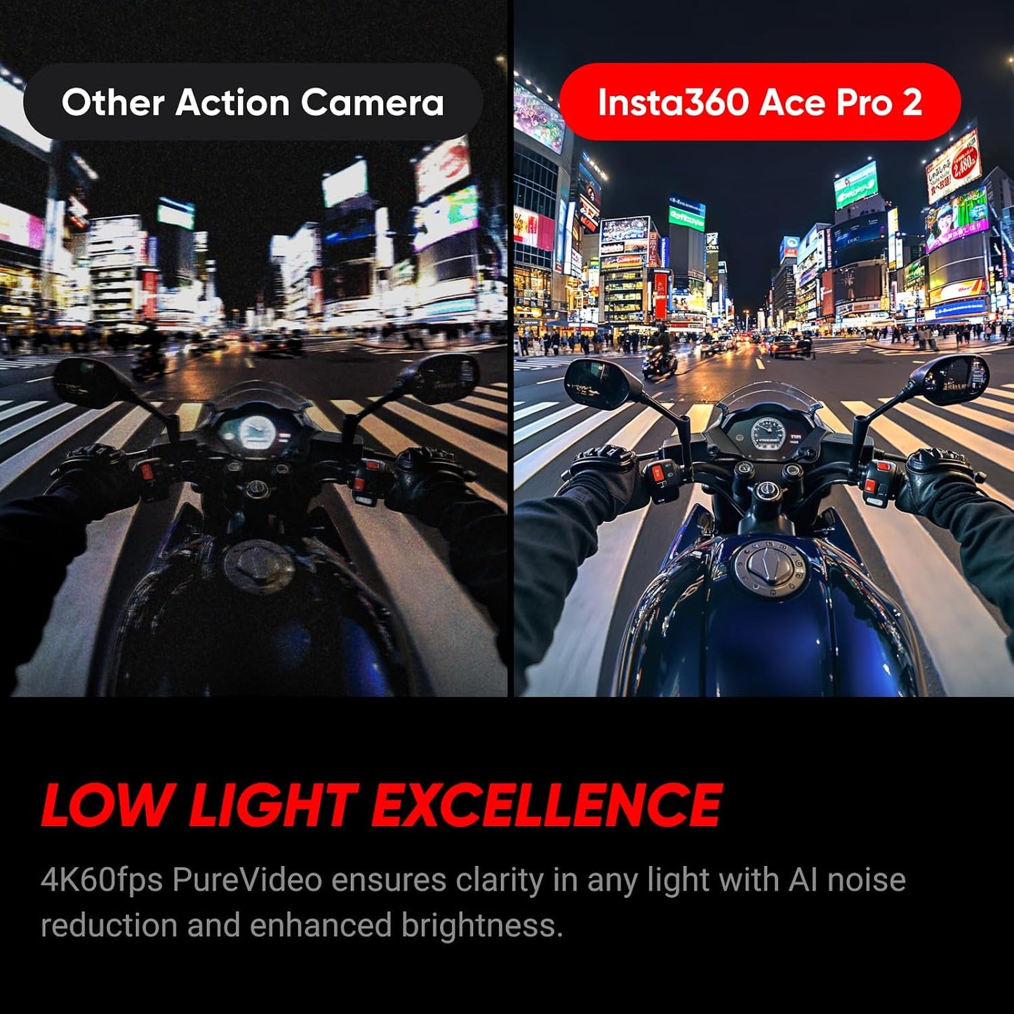 Insta360 Ace Pro 2 Motorcycle Bundle Dual Battery - 8K Waterproof Action Camera Co-Engineered with Leica, 1/1.3" Sensor, Dual AI Chip, Leading Low Light, Superior Audio, Flip Screen & AI Editing