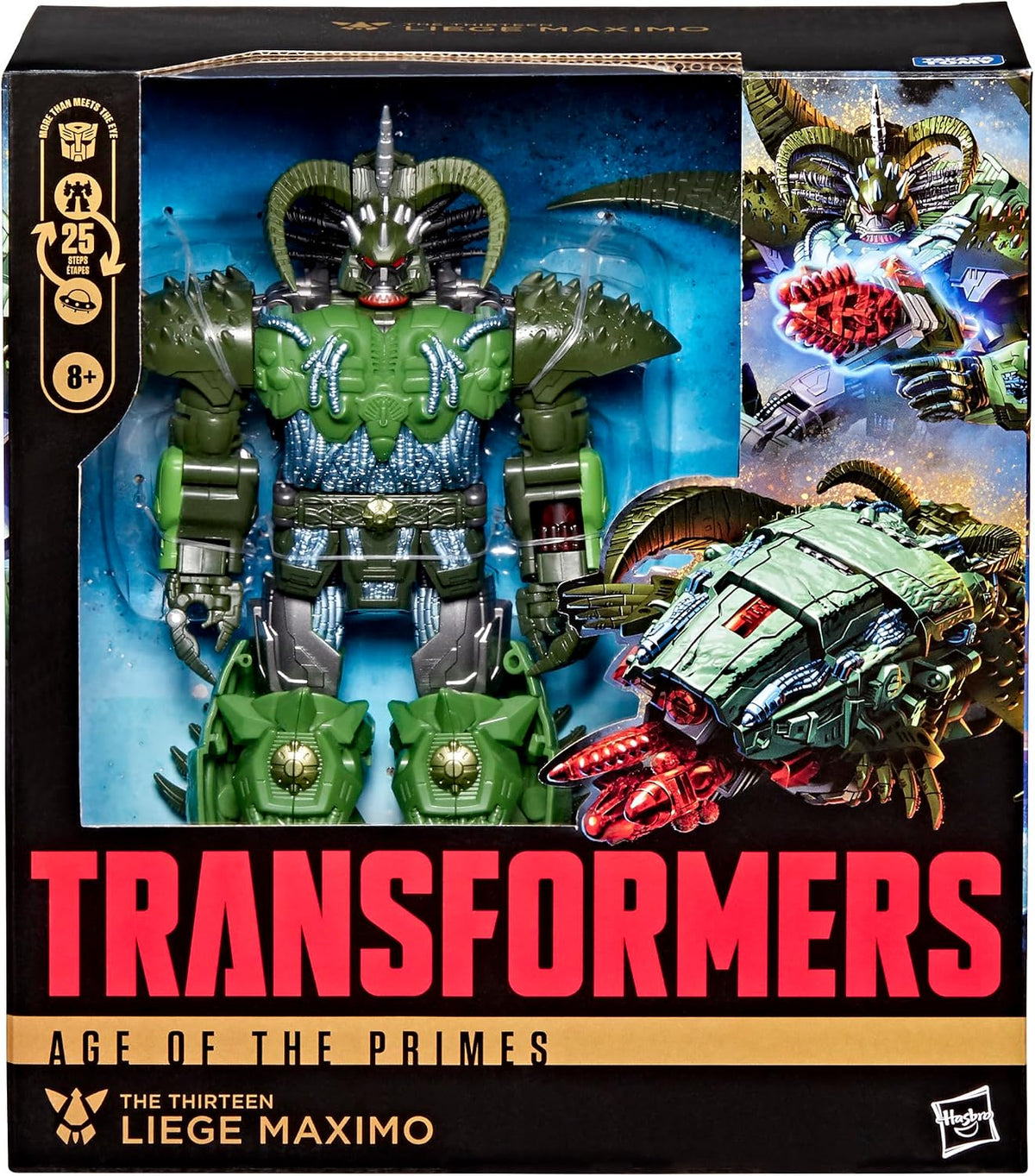 Transformers Age of the Primes The Thirteen Liege Maximo, Leader Class 8.5-Inch Converting Action Figure for Ages 8+