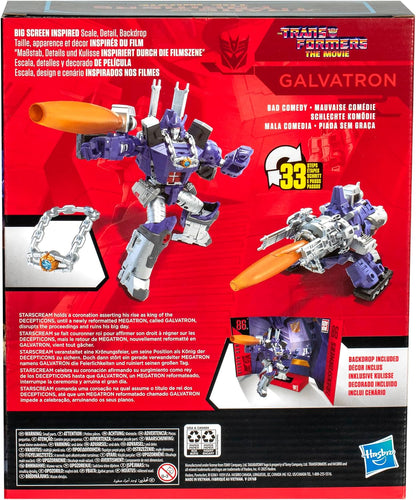 Transformers Toys Studio Series Leader Class The The Movie 86-31 Galvatron, 8.5-inch Converting Action Figure, Ages 8+