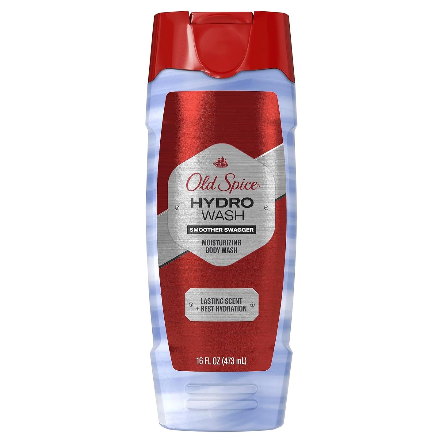 Old Spice Moisturizing Body Hydro Wash for Men, Long Lasting Scent & Deep Hydration, 24/7 Shower Fresh, Smoother Swagger Scent (2PK)