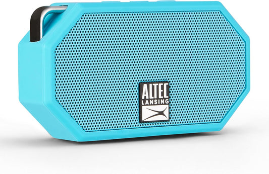 Altec Lansing Mini H2O – Waterdigte Bluetooth-luidspreker, IP67-gesertifiseer en dryf in water, kompakte en draagbare luidspreker vir stap, kamp, swembad en strand, Aqua