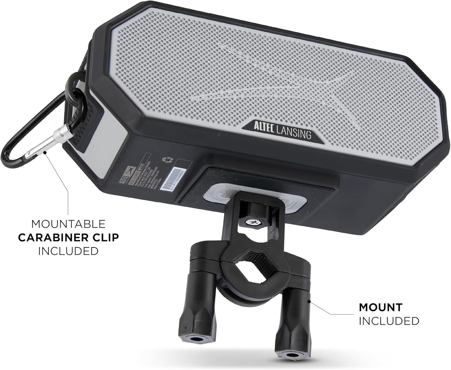 Altec Lansing - Draagbare Bluetooth-luidspreker HYDRABLAST 2.0, Waterdig IP67, 20W Uitsetkrag, Magnetiese Bluetooth-luidspreker (Raiders)