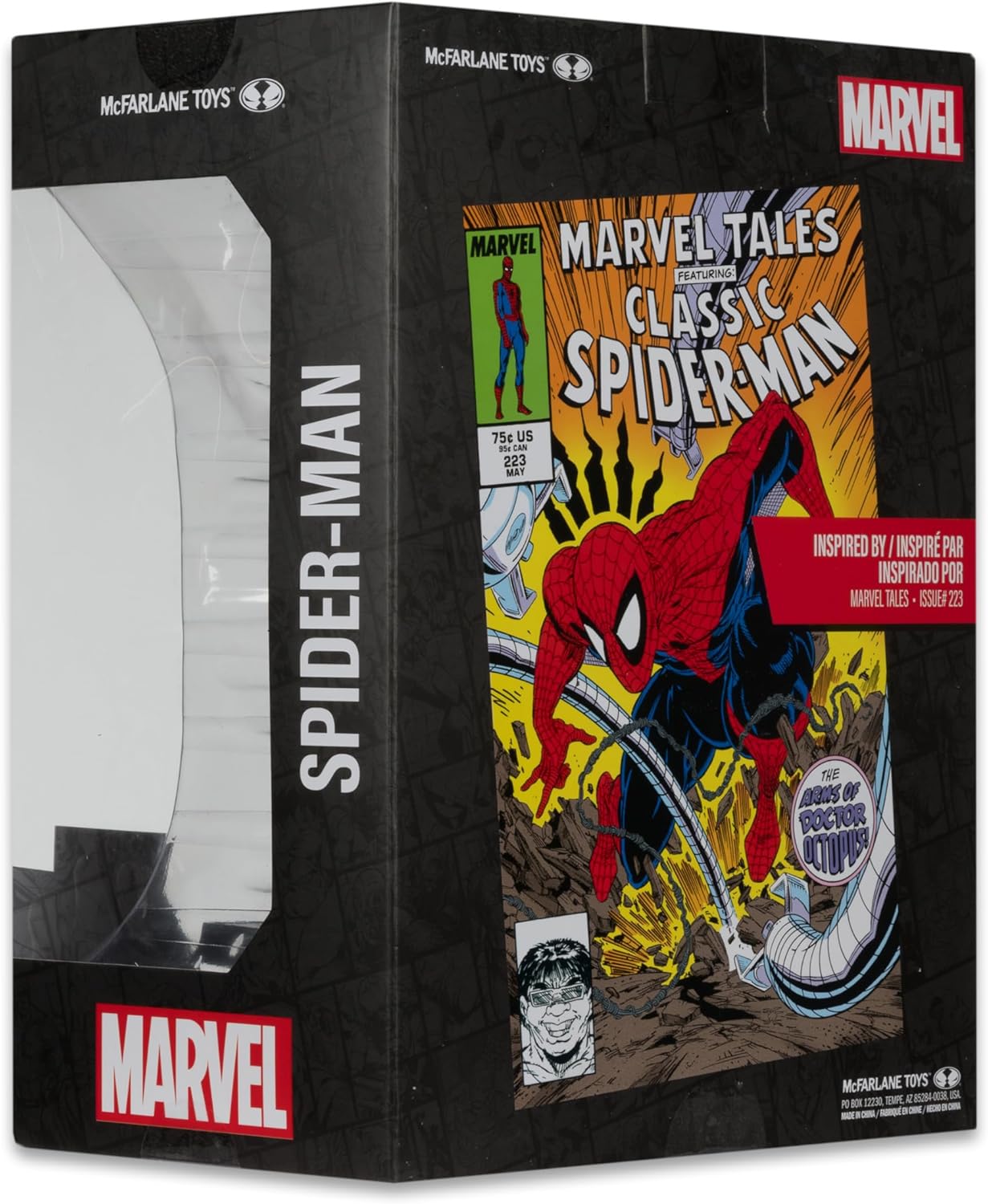 McFarlane Toys- Marvel Spider-Man Scale Collectible with Scene & Comic (Marvel Tales)