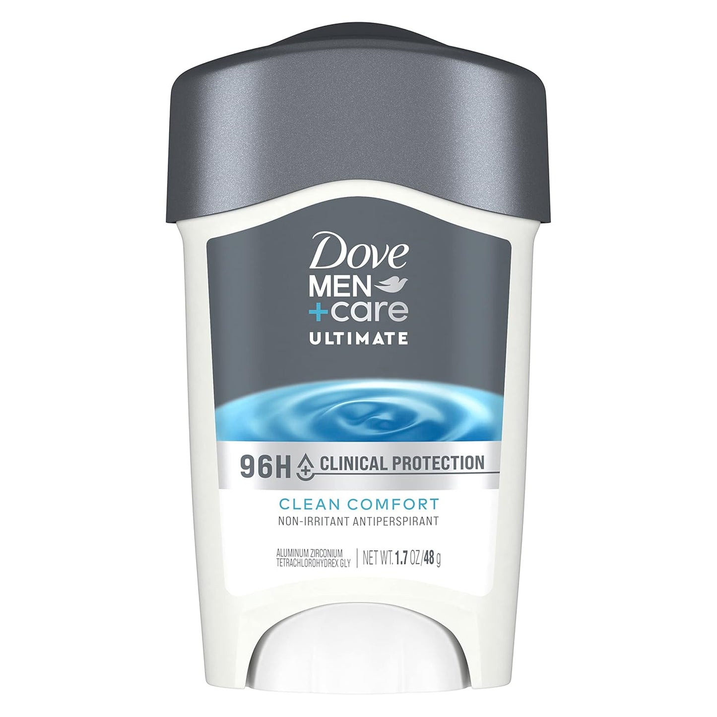 DOVE MEN CARE Clinical Protection Antiperspirant Clean Comfort Stick 96-Hour Sweat and Odor Protection Moisturizing Cream 1.7 oz (2ct)