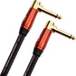 Monster Prolink Acoustic Instrument Cable. 8 in Guitar Cable. Right Angle to Right Angle Monster Cable w/ Superior Delivery Speed. Rich & Clean Sound Monster Cord. Monster Instrument Cable
