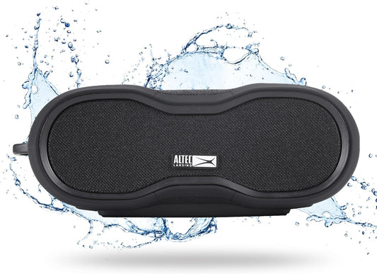 Altec Lansing BoomJacket XL Draadlose Bluetooth-luidspreker, Magnetiese Waterdigte Luidspreker, IPX7 Buite-luidspreker met 24H Speeltyd, Draagbare Luidspreker met Karabiner, Monteerbaar, Vinnige Laai