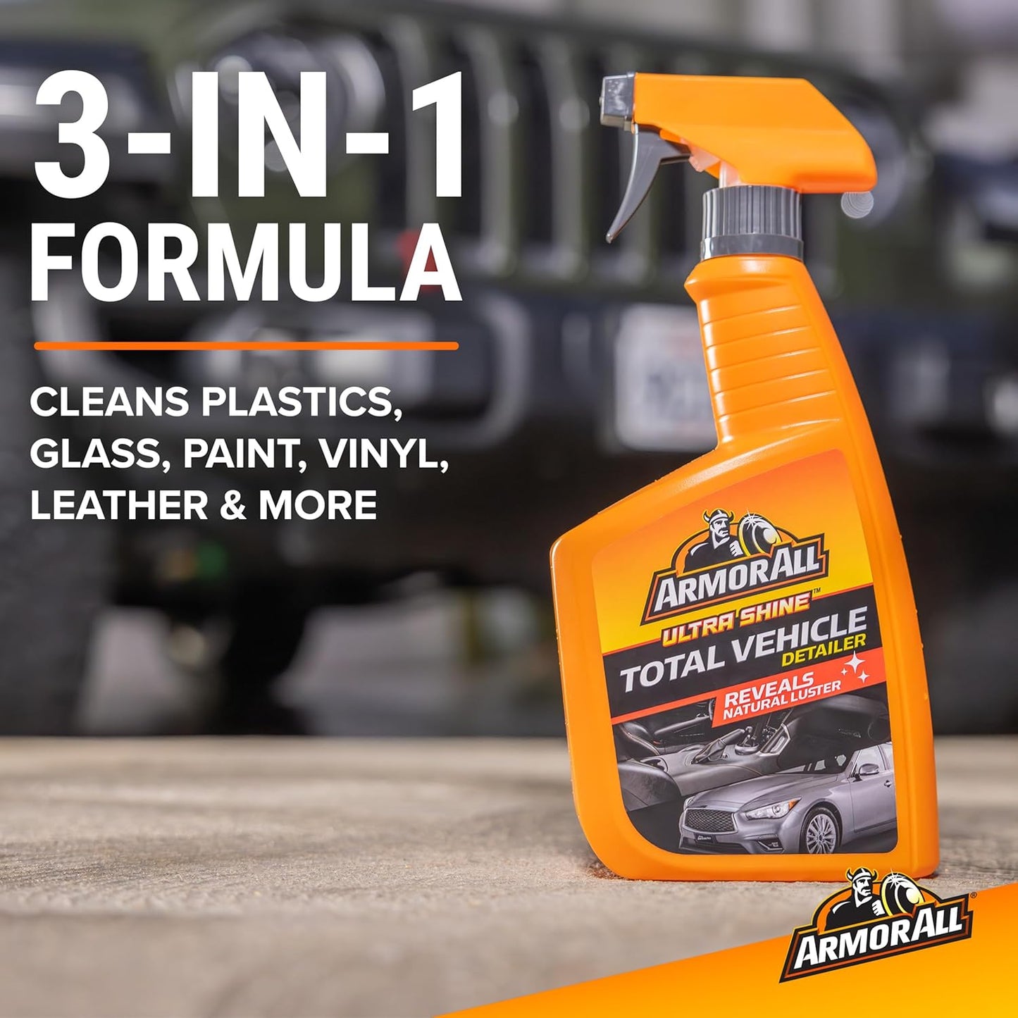 Armor All Ultra Shine Total Vehicle Detailer deur Armor All, Motor Detailer Spuit vir Binne en Buite (22 Fl Oz)