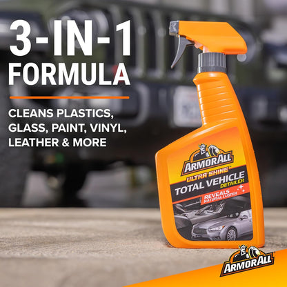 Armor All Ultra Shine Total Vehicle Detailer deur Armor All, Motor Detailer Spuit vir Binne en Buite (22 Fl Oz)