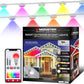 Monster Smart Permanent Outdoor Lights, 50ft, 36 LED Eaves Lights, RGB+IC+WW, Weather & Water Resistant, App & Voice Control, Compatible with Alexa and Google, for Halloween, Christmas & Year-Round