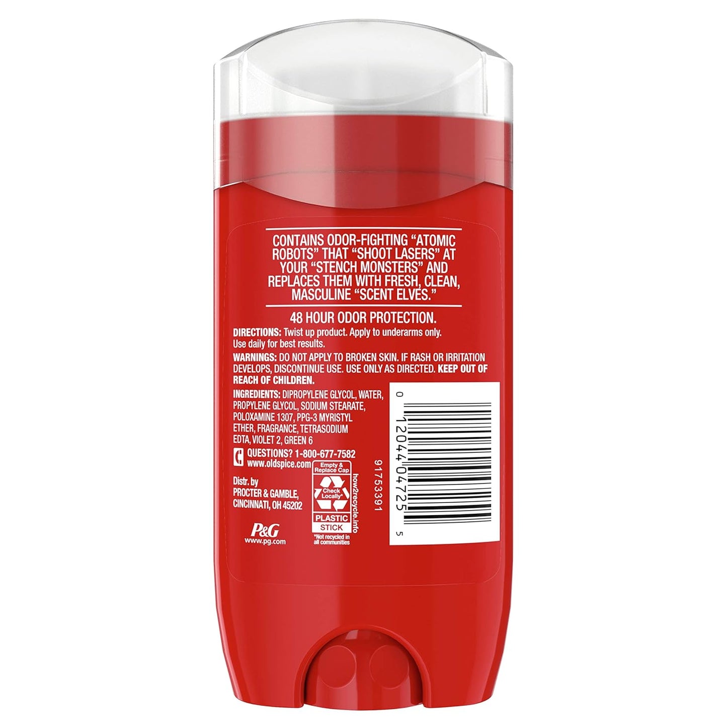 Old Spice Aluminum Free Deodorant For Men, High Endurance, 24/7 Sweat Defense & Odor Protection - Refresh Scent (Pack of 3)