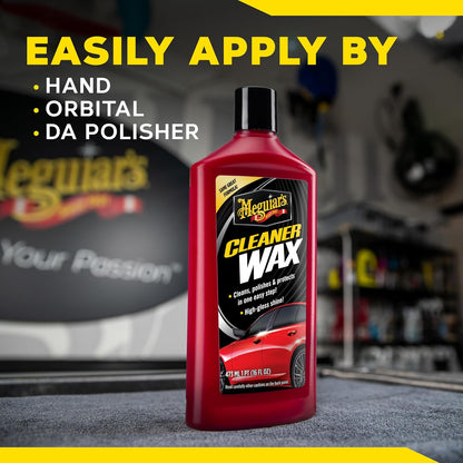 Meguiar's Skoonmaker Vloeibare Motorwas, Maak Skoon, Poleer en Beskerm Maklik om te Gebruik Langdurige Glans - (473 ml)