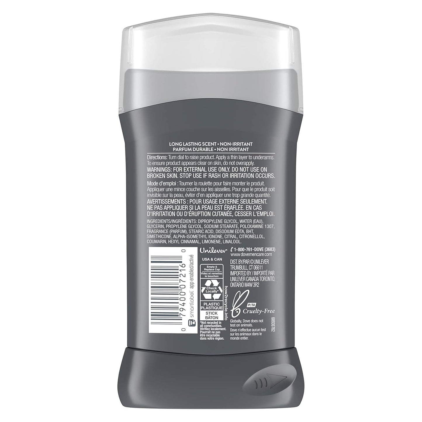 Dove Men+Care Deodorant Stick for Men Clean Comfort Aluminum Free 72-Hour Odor Protection Mens Deodorant - 3 oz (Pack of 2)