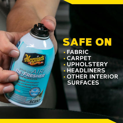 Meguiar's Whole Car Air Re-Fresher Geurbevegting Mis Lugverfrisser - Nuwe Motor Geur - 3PK (2 Oz Spuitbottels)
