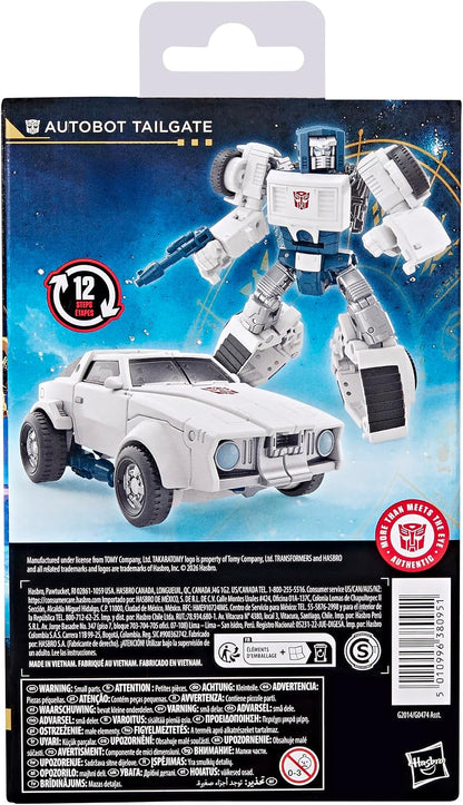 Transformers Age of the Primes Autobot Tailgate, Deluxe Class 5.25-inch Converting Action Figure, Robot Toys (Ages 8+)