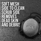 AXE Mens Shower Scrubber Tool, 2-Sided Detailer, Gray Color, Mesh Side for Lathering, Exfoliator for Smoothing Dry, Rough Skin - (Pack of 2)