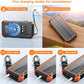 Solar Charger Power Bank 49800mAh Wireless Charger QC 3.0 Fast Charging Power Bank 8 Outputs 4 Inputs Solar Portable Charger Compatible with All Mobile Devices,SOS/Strobe/Strong Flashlights (orange)