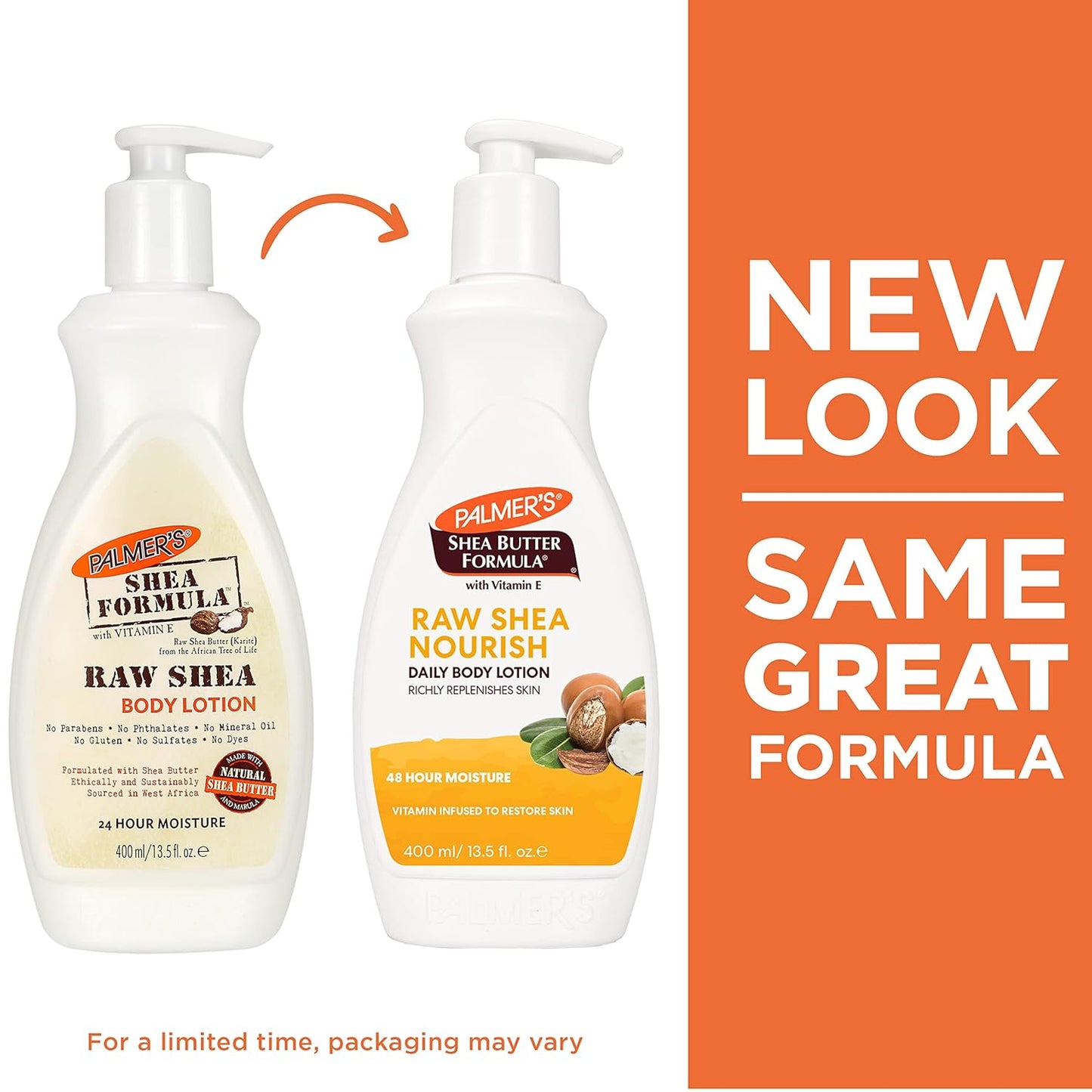 Palmer's Shea Formula Raw Shea Nourish Body Lotion, 48HR Moisture Dermatologist Approved - (13.5oz)