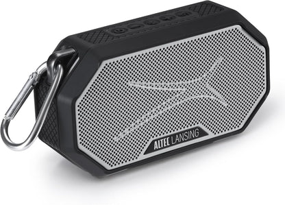 Altec Lansing x Las Vegas Raiders - Draagbare Bluetooth-luidspreker HYDRAMINI 2.0, IP67 Waterdig, 8W Uitset, 12h Speeltyd, USB-C Vinnig Laai, Stemassistent-integrasie (Las Vegas Raiders)