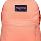 JanSport SuperBreak One Backpack - Durable, Lightweight Bookbag with 1 Main Compartment, Front Utility Pocket with Built-in Organizer - Premium Backpack, Peach Bum