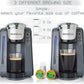 Mixpresso Single Serve K-Cup Coffee Maker With 4 Brew Sizes for 1.0 & 2.0 K-Cup Pods, Removable 45oz Water Tank, Quick Brewing with Auto Shut-Off, Rapid Brew Technology Gray Coffee Maker