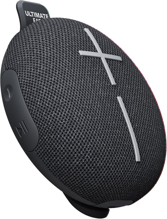 Ultimate Ears MINIROLL Ultra-Draagbare Waterdigte Bluetooth-luidspreker, Groot Bas, IP67 Stofdig, 40 m Bereik - Sag Swart