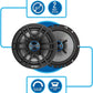 JS62 High Performance 2-Way 6.5 inch Car Audio Speakers 200 Watt Peak Power - PAIR