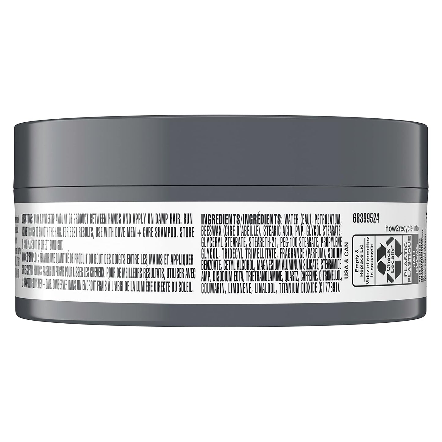 DOVE MEN Styling / Sculpting Hair Paste Product for a Medium Hold w/ A Matte Finish (Pack of 3)