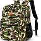 26L Backpack for School, College, and Travel: Water Resistant Bookbag with 8 Compartments - Buckshot Camo