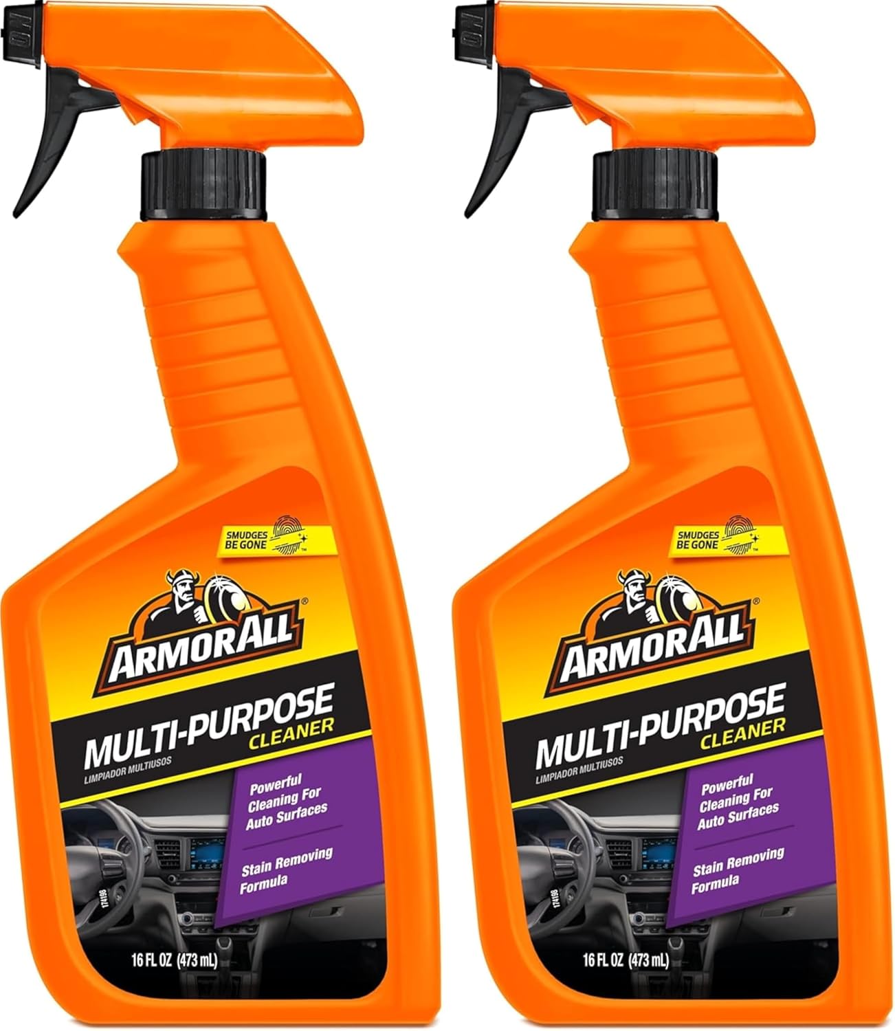 Armor All Veeldoelige Skoonmaker, Kar Skoonmakersproei vir Alle Outo-oppervlakke - 16 Fl Oz (Pak van 2)