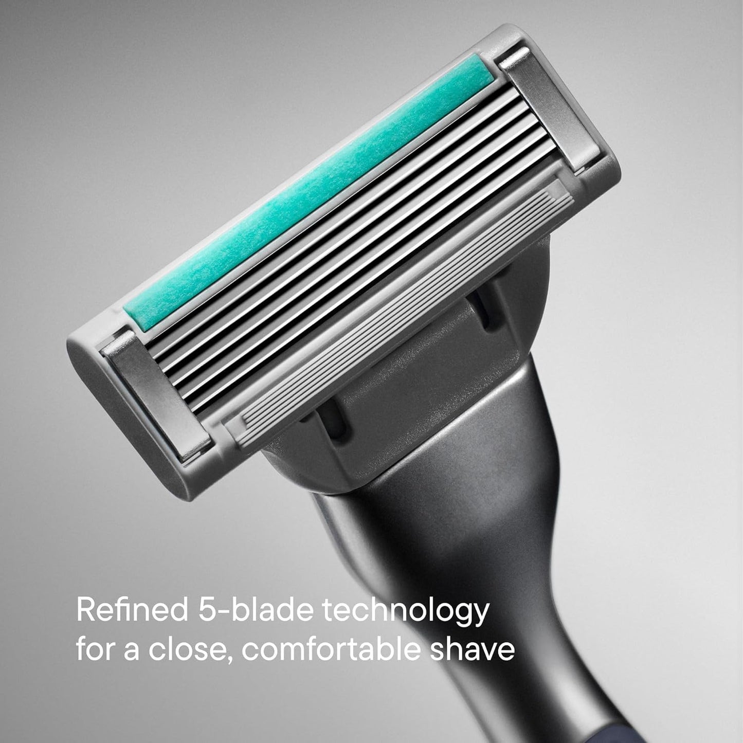 Razor Shaving Kit for Men - Premium Handle and 3 Razor Blade Cartridges - Advanced Pivoting System - Moss