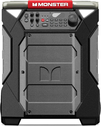 New Monster Rockin’ Roller 270 Indoor/Outdoor Portable Bluetooth Speaker | up to 200W of 270 Degree Sound & up to 100 Hours of Playtime