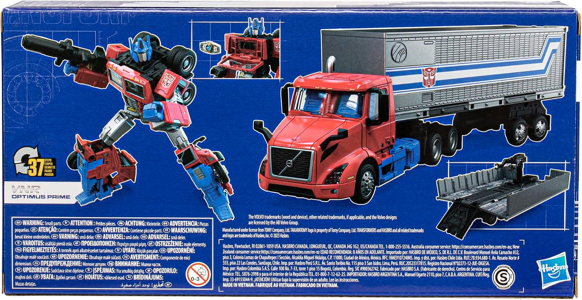 Hasbro Transformers Generations Leader Class Figurine Volvo VNR 300 Optimus Prime