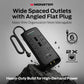 Monster Power Surge Protector w/ 4,050 Jules Rating — Heavy Duty Power Strips with Surge Protection, 8 Outlets, USB-A & USB-C, 2 Coax, 5 Ethernet Ports, Fireproof MOV, Dual Mode (6FT Cord, Black)