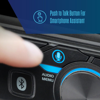 MPR210 LCD Single DIN Car Stereo Radio Bluetooth Hands Free Calling & Music Streaming, AM/FM Radio | USB Playback & Charging