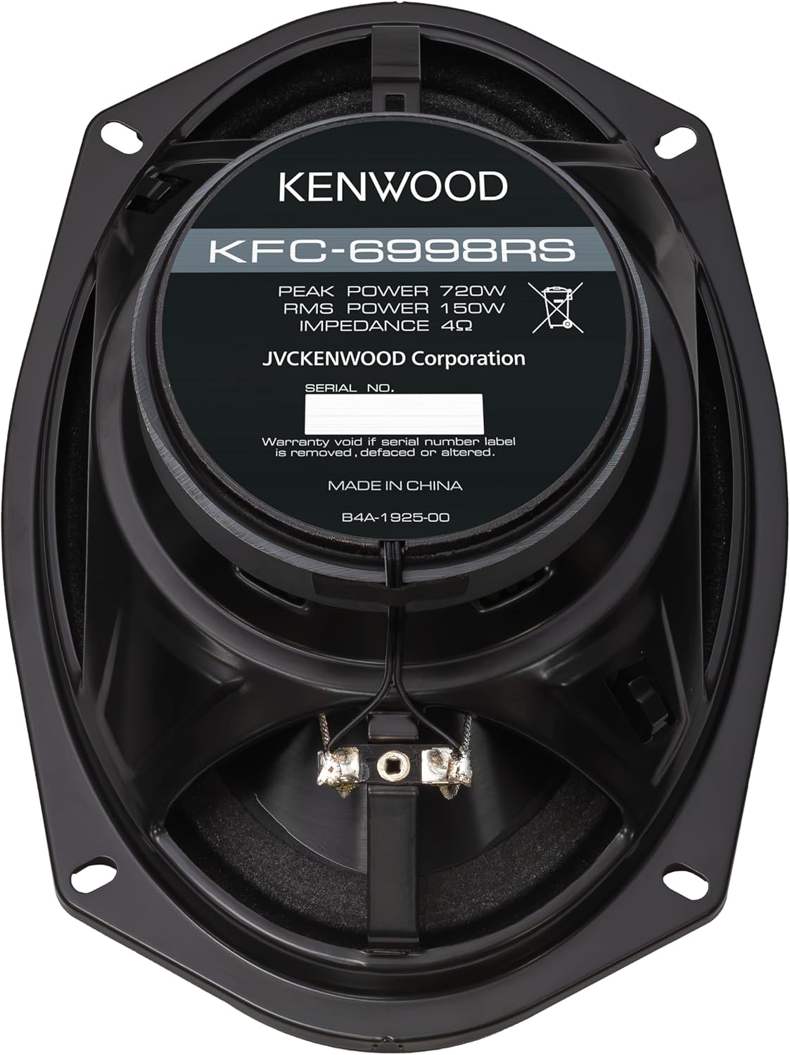 Kenwood KFC-C6898RS 6"x8" 2-rigting motorluidsprekers – 360W spitskrag, polipropileen woofer-keël, gebalanseerde koepel-tweeter, akoestiese klankharmoniseerder