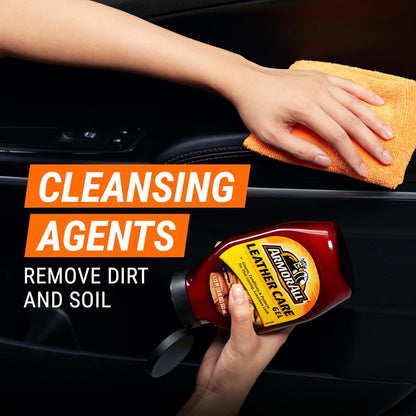 Armor All Car Leather Conditioner Gel, Binneshuise Skoonmaker vir Motors, Vragmotors en Motorfietse (18 Fl Oz)