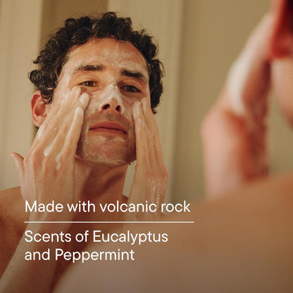Exfoliating Gentle Facial Skin Care Products with Volcanic Rock Exfoliant, 7.1 Fl. Oz - Travel Bundle