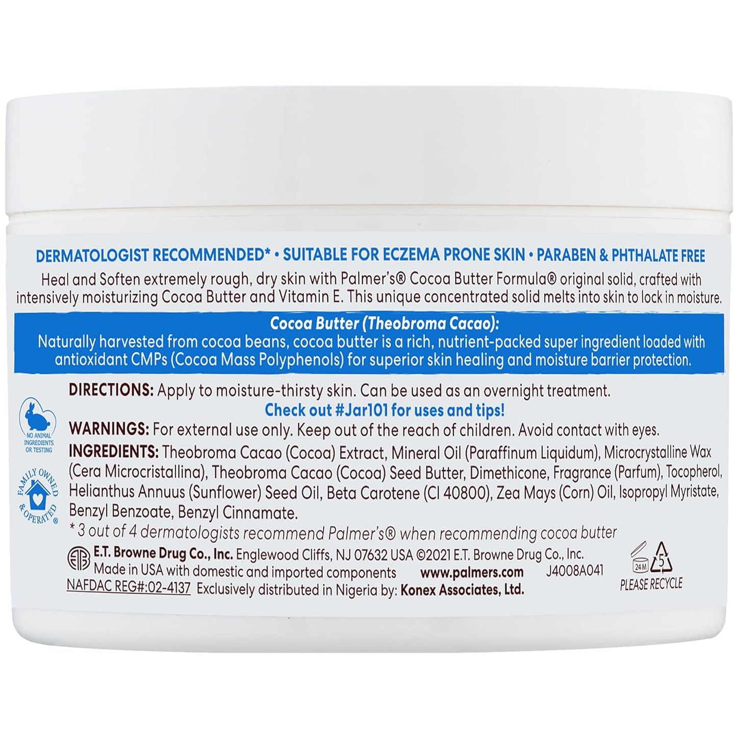 Palmer’s Cocoa Butter Formula Daily Skin Therapy Solid Lotion w/ Vitamin E - 7.25 oz (Pack of 3)