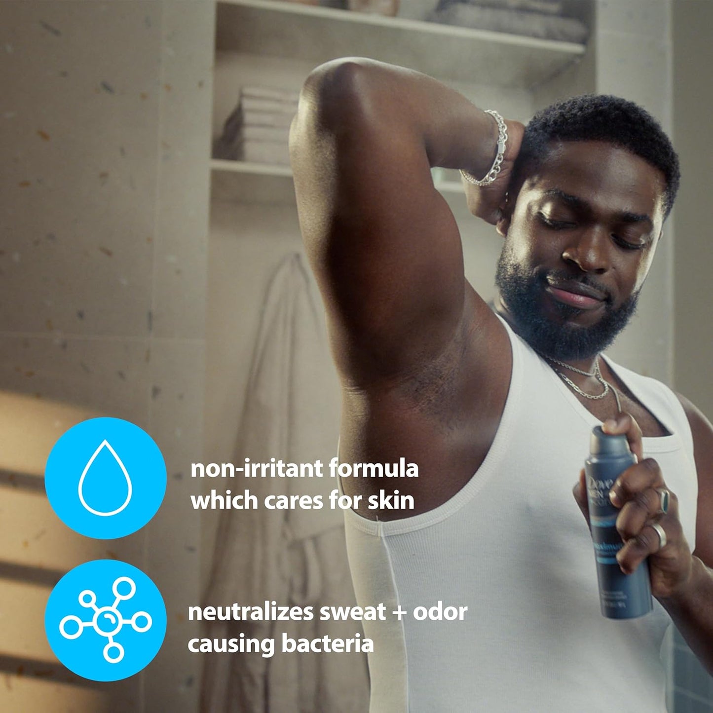 Dove Men+Care Anti-Perspirant Spray Clean Comfort Maximum Sweat Protection 96-Hour Comfort - 3.8 oz (Pack of 2)