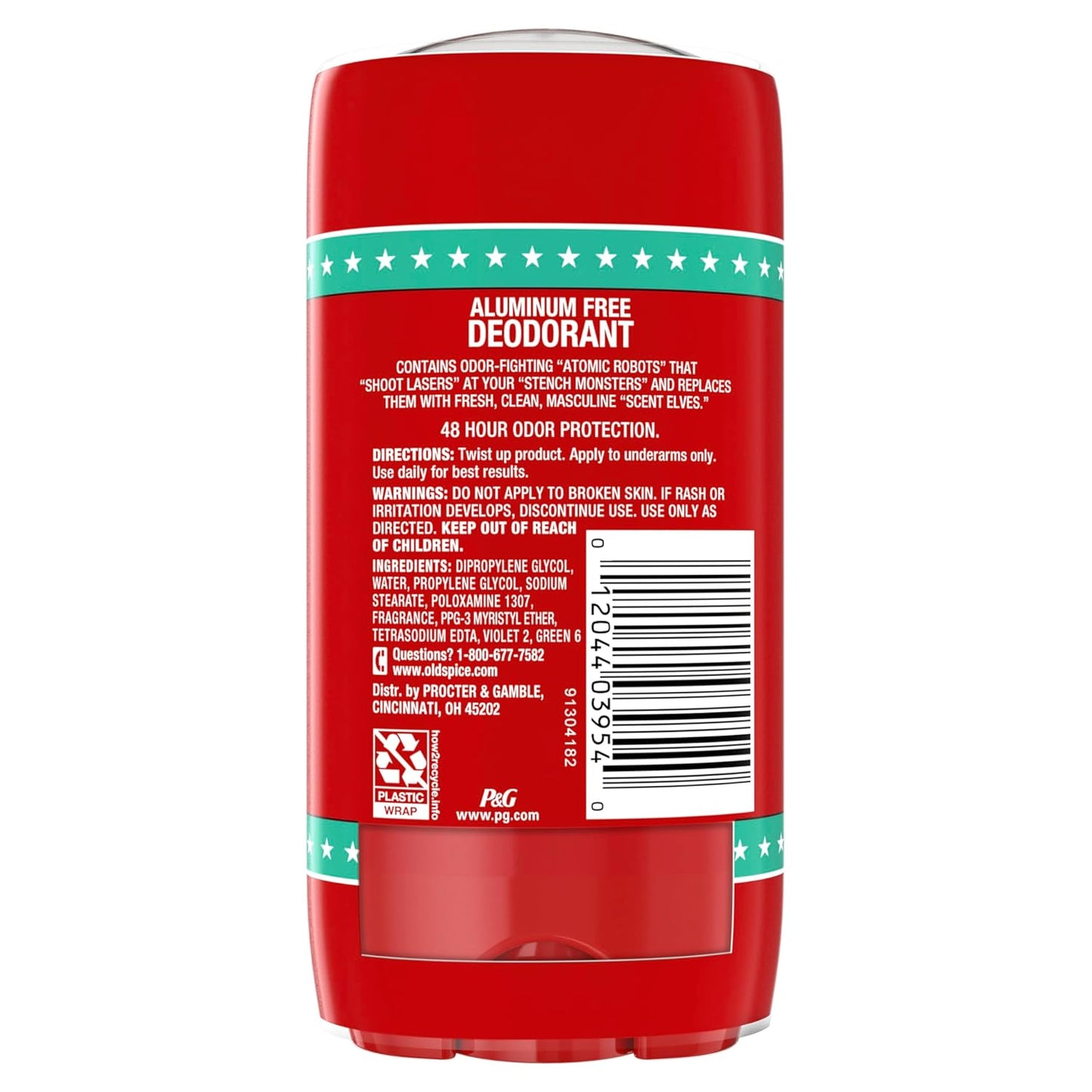 Old Spice Aluminum Free Deodorant For Men, 24/7 Sweat Defense & Odor Protection - Pure Sport Scent (Pack of 2)