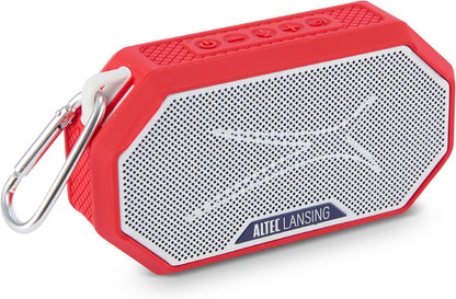Altec Lansing x Boston RED SOX - Draagbare Bluetooth-luidspreker HYDRAMINI 2.0, IP67 Waterdig, 8W Uitset, 12h Speeltyd, USB-C Vinnige Laai, Stemassistent-integrasie (Boston Red Sox)