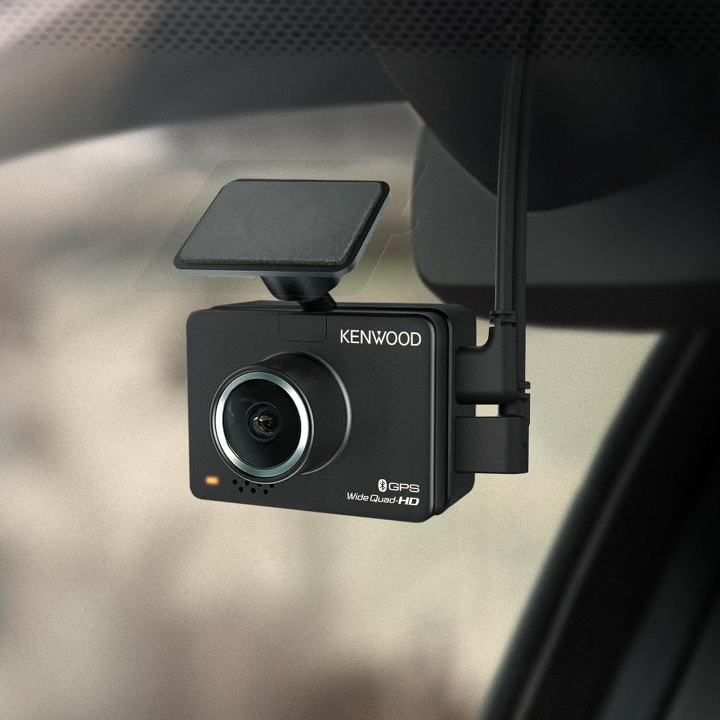 KENWOOD DRV-A510WDP Dash Cam Voorkant en Agterkant met GPS, Vol-HD Dash-kamera vir Motors, Vragmotors en RV's, Bluetooth- en WiFi-ondersteuning, Lusopname, G-sensor, Bewegingsbespeuring