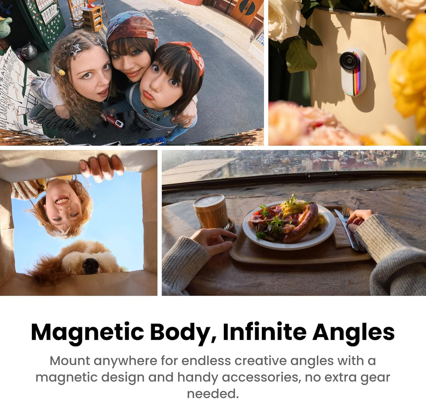 Insta360 GO 3S Retro Bundle Special Edition 64GB Red - Small 4K Vlogging Camera, Hands-Free POV Cam, Retro Filters, 4K30fps, Extra Bttery, Lightweight Wearable Vlog Camera for Street & Daily Shots