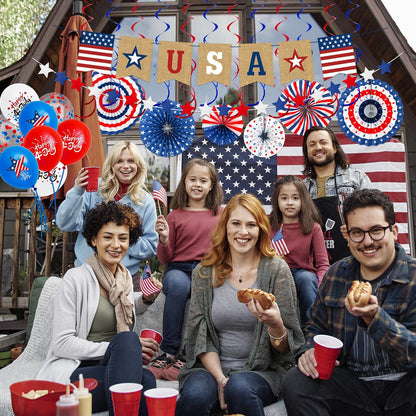 28 PCS Special Decorations, Patriotic Party Supplies for Memorial / Independence Day