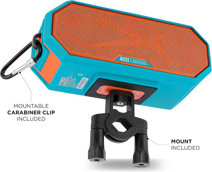 Draagbare Bluetooth-luidspreker HYDRABLAST 2.0, Waterdig IP67, 20W Uitsetkrag, Magnetiese Bluetooth-luidspreker (Miami Dolphins)