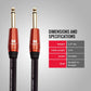 Monster Prolink Acoustic Instrument Cable. 12 ft Guitar Cable. Straight to Straight Cable w/Superior Delivery Speed. Rich & Clean Sound Cord Instrument Cable.
